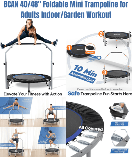 BCAN Foldable Mini Trampoline