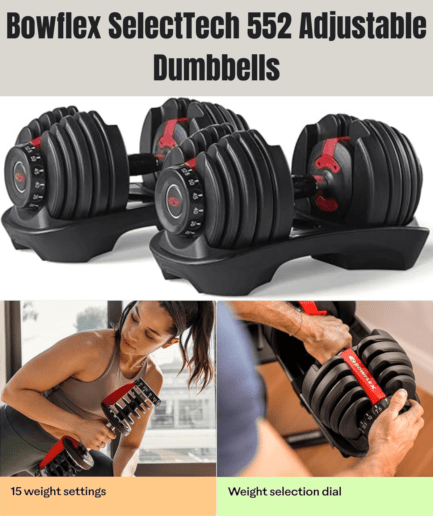 Bowflex SelectTech 552 Adjustable Dumbbells