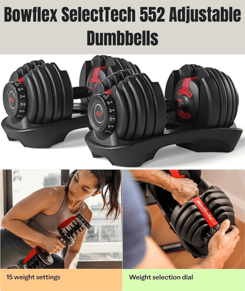 Bowflex SelectTech 552 Adjustable Dumbbells